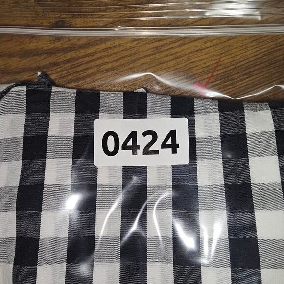 Anne Klein Black and White Button Up High Low with Front Tie Large - Picture 10 of 10